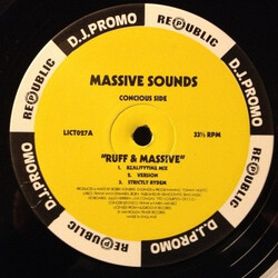 Massive Sounds Ruff & Massive USED VINYL 12INCH 33 S RPM PROMO
