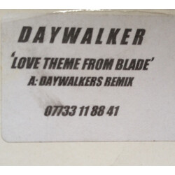 Daywalker (2) Love Theme From Blade USED VINYL 12INCH SINGLE SIDED WHITE LABEL