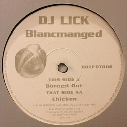 DJ Lick Blancmanged USED VINYL 12INCH