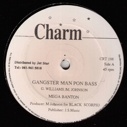 Mega Banton Gangster Man Pon Bass USED VINYL 12INCH