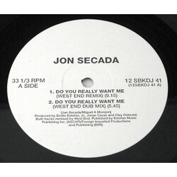 Jon Secada Do You Really Want Me USED VINYL 12INCH 33 S RPM PROMO
