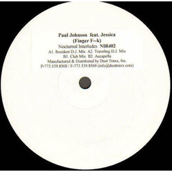 Paul Johnson / Jessica (6) Finger F--k USED VINYL 12INCH 33 S RPM WHITE LABEL