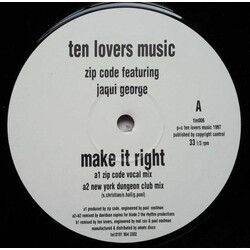 Zip Code Make It Right USED VINYL 12INCH