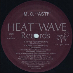 M.C. "Asti" House Your Body USED VINYL 12INCH 33 S RPM