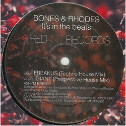 Bones & Rhodes It's In The Beats USED VINYL 12INCH 45 RPM