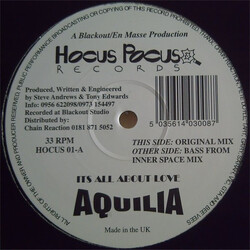 Aquilia It's All About Love USED VINYL 12INCH 33 S RPM