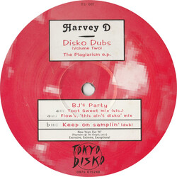 Harvey D Disko Dubs (Volume Two) - The Plagiarism E.P. USED VINYL 12INCH EP