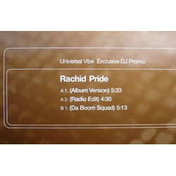 Rachid Pride USED VINYL 12INCH PROMO
