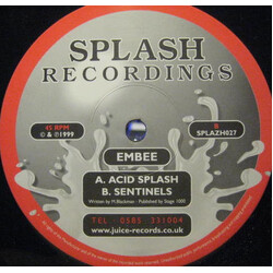 Embee Acid Splash / Sentinels USED VINYL 12INCH