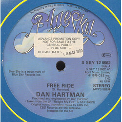 Dan Hartman Free Ride USED VINYL 12INCH 45 RPM