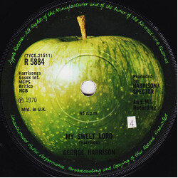 George Harrison My Sweet Lord USED VINYL 7INCH 45 RPM SINGLE