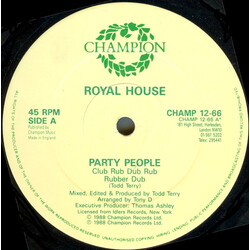 Royal House Party People / Key The Pulse USED VINYL 12INCH 45 RPM