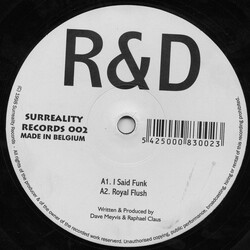 R&D (2) I Said Funk / Royal Flush / The Nightlife Starts USED VINYL 12INCH