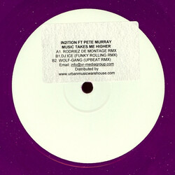 In2ition (3) / Pete Murray (8) Music Takes Me Higher USED VINYL 12INCH WHITE LABEL 33 S RPM