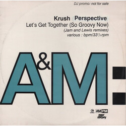 Krush (2) Let's Get Together (So Groovy Now) (Jam And Lewis Remixes) USED VINYL 12INCH 33 S RPM PROMO