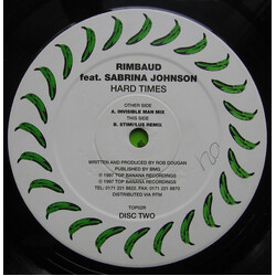 Rimbaud / Sabrina Johnston Hard Times (Disc Two) USED VINYL 12INCH 45 RPM