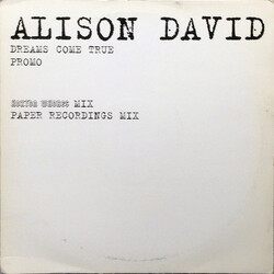 Alison David Dreams Come True USED VINYL 12INCH PROMO