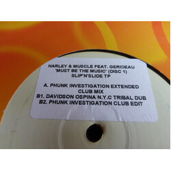 Harley & Muscle / Gerideau Must Be The Music (Disc 1) USED VINYL 12INCH PROMO TEST PRESSING
