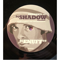 Unknown Artist / DJ Shadow Enuff USED VINYL 12INCH SINGLE SIDED UNOFFICIAL RELEASE