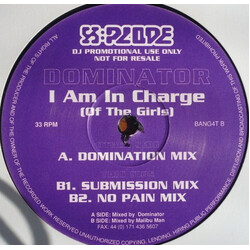 Dominator (11) I Am In Charge (Of The Girls) USED VINYL 12INCH 33 S RPM PROMO