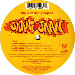 The Dum Dum Project Jaani Jaan USED VINYL 12INCH 33 S RPM