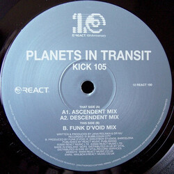 Planets In Transit Kick 105 USED VINYL 12INCH 33 S RPM 45 RPM