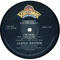 James Brown / Full Force I'm Real USED VINYL 12INCH 45 RPM PROMO