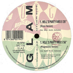 Glam Hell's Party Remix USED VINYL 12INCH 45 RPM