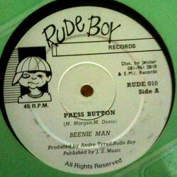 Beenie Man Press Button USED VINYL 12INCH