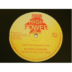 Ricardo McKenzie / The Ring Craft Posse Can't Get Enough Love USED VINYL 12INCH 45 RPM