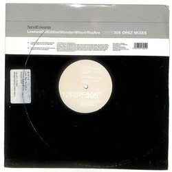 Sandi Edwards Wonder Where You Are (Opaz Mixes) USED VINYL 12INCH 33 S RPM LIMITED EDITION