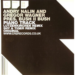 Andry Nalin / Gregor Wagner / Bush II Bush Piano Track USED VINYL 12INCH