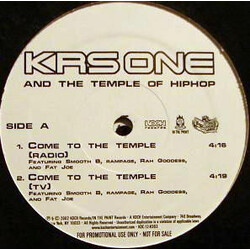 KRS-One / The Temple Of Hiphop Come To The Temple USED VINYL 12INCH 33 S RPM PROMO