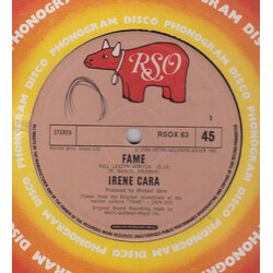 Irene Cara Fame / Hot Lunch Jam USED VINYL 12INCH 45 RPM SINGLE