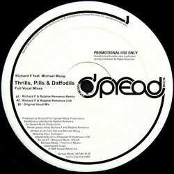 Richard F. / Michael Moog Thrills, Pills & Daffodils (Full Vocal Mixes) USED VINYL 12INCH 33 S RPM 45 RPM PROMO