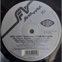 Red Light / Tyler Watson Who Needs Enemies USED VINYL 12INCH 33 S RPM