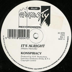 Konspiracy It's Alright / Wind It Up USED VINYL 12INCH 45 RPM