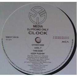 Clock Axel F / Keep Pushin' USED VINYL 12INCH PROMO