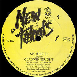 Gladwin Wright My World USED VINYL 12INCH