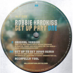 Robbie Hardkiss Get Up (Part One) USED VINYL 12INCH 33 S RPM 45 RPM