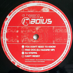 You Don't Need To Know / DJ Steppa Mad Dog (DJ Hazard VIP) / Can't Resist USED VINYL 12INCH