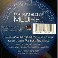 Platinum Blonde (2) Modified USED VINYL 12INCH 33 S RPM