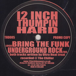 Ultra Heat Treat Bring The Funk / Underground Rock USED VINYL 12INCH PROMO