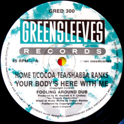 Home T / Cocoa Tea / Shabba Ranks Your Body's Here With Me USED VINYL 12INCH 45 RPM