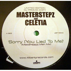 Master Stepz / Celetia Sorry (You Lied To Me) USED VINYL 12INCH LIMITED EDITION PROMO