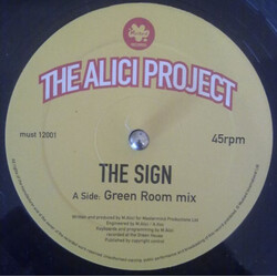 The Alici Project The Sign USED VINYL 12INCH 33 S RPM 45 RPM