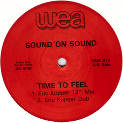 Sound On Sound Time To Feel USED VINYL 12INCH 45 RPM PROMO
