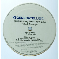 Deep Swing / Jay Gee Get Ready USED VINYL 12INCH 33 S RPM 45 RPM