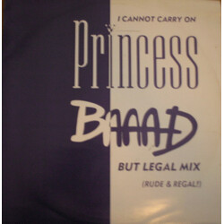 Princess I Cannot Carry On USED VINYL 12INCH 45 RPM SINGLE STEREO