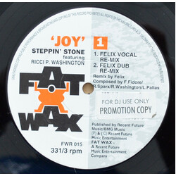 Stepin' Stone / Ricci P. Washington Joy USED VINYL 12INCH